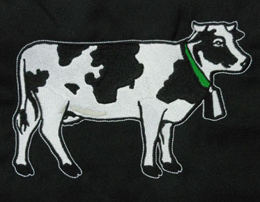 embroidery digitizing images cow